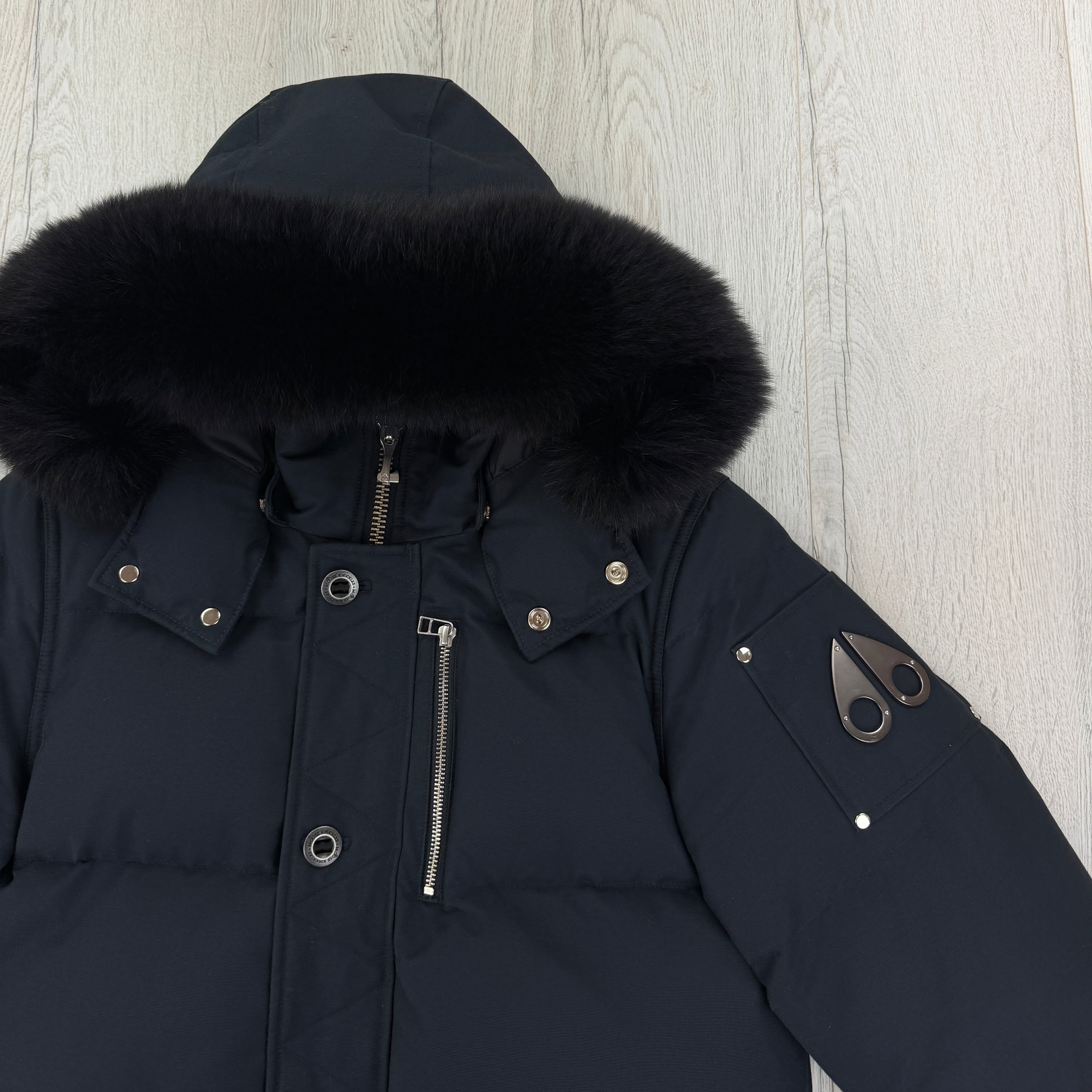 Moose Knuckles Men’s Navy 3Q Parker Jacket - Medium