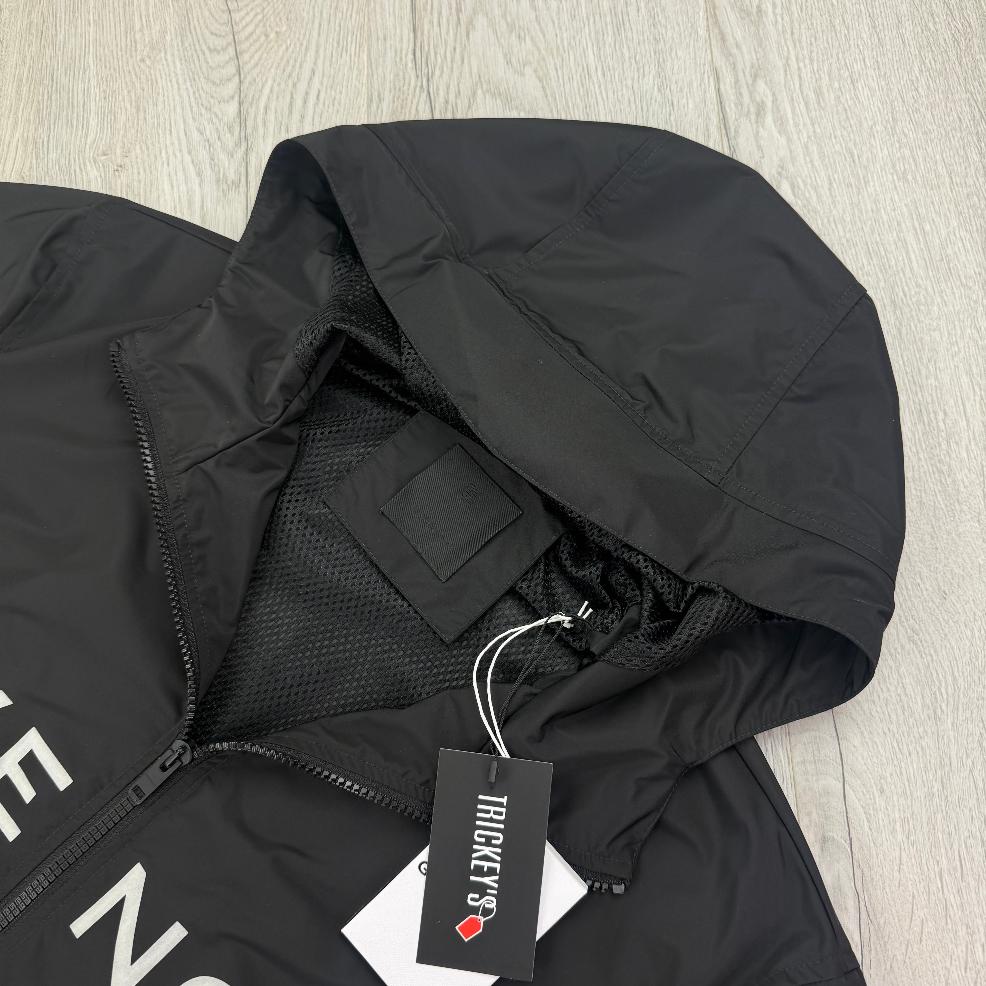 Givenchy Men’s Black Zip-up Windbreaker Jacket - 44
