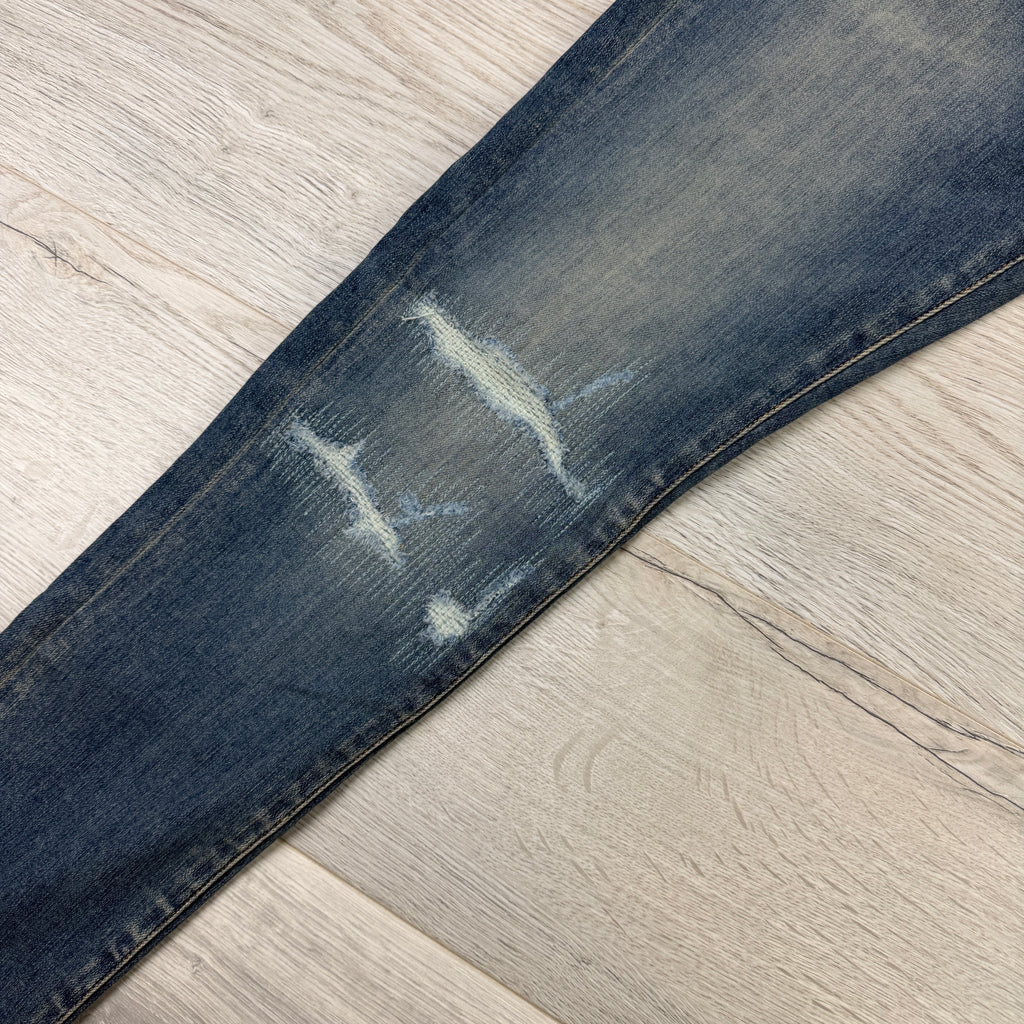 Amiri MX1 Men’s Blue Distressed Jeans