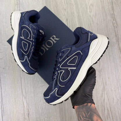 Dior B30 Men’s Full Suede Navy Trainers - 40 (Uk 6/6.5)