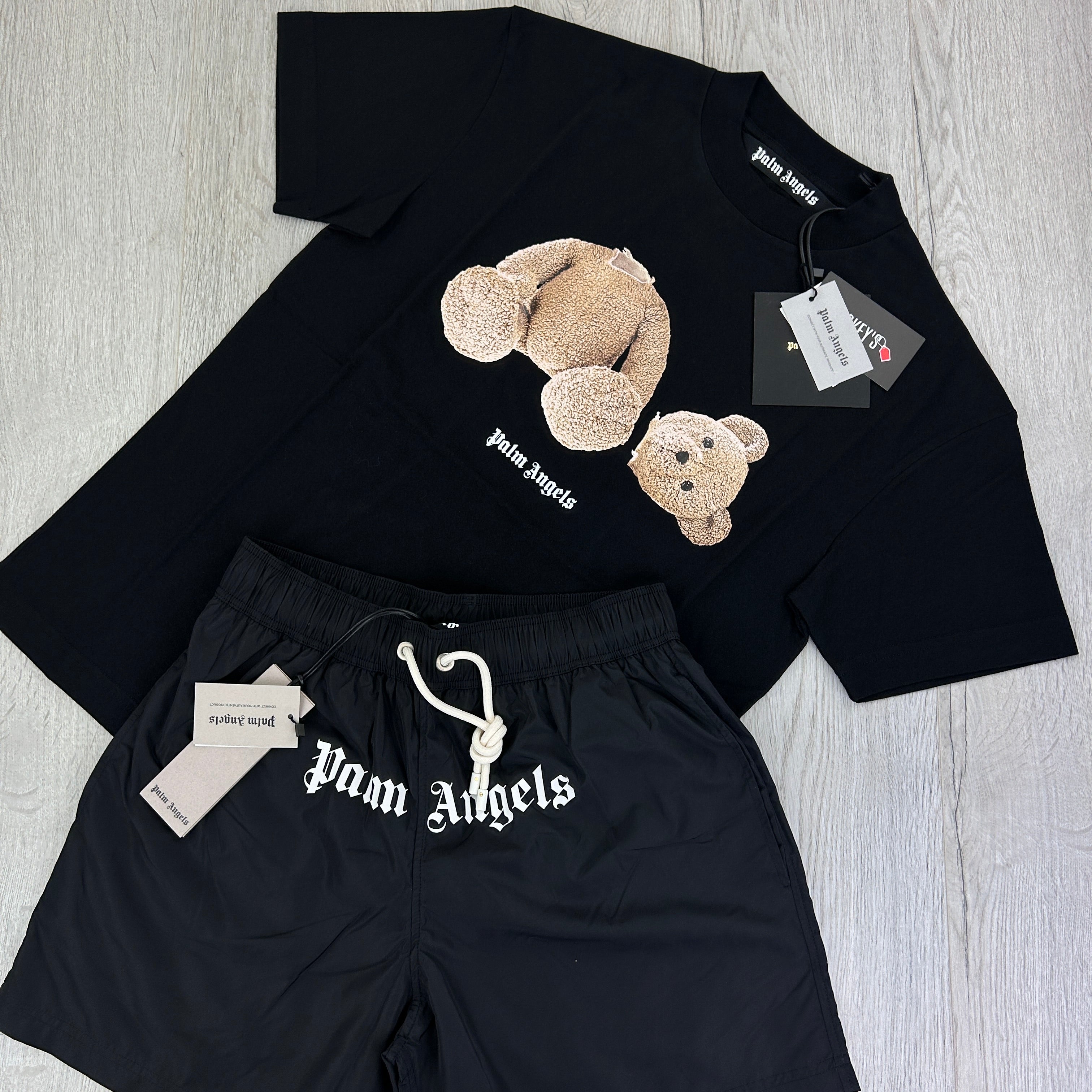 Palm Angels Men’s Black Full Summer Set