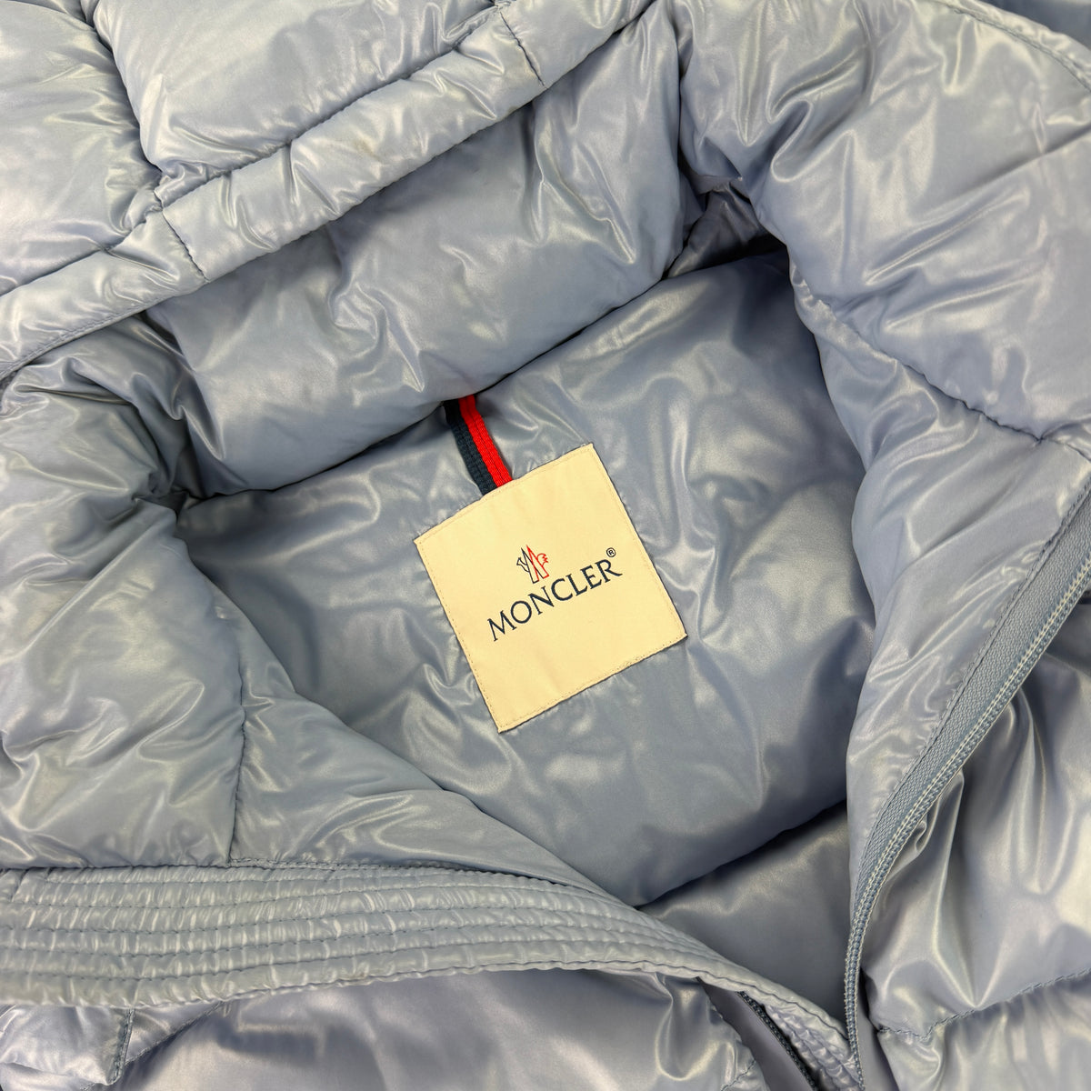 Moncler Men’s Cuvellier Baby Blue Zip-up Down Jacket - Size 4