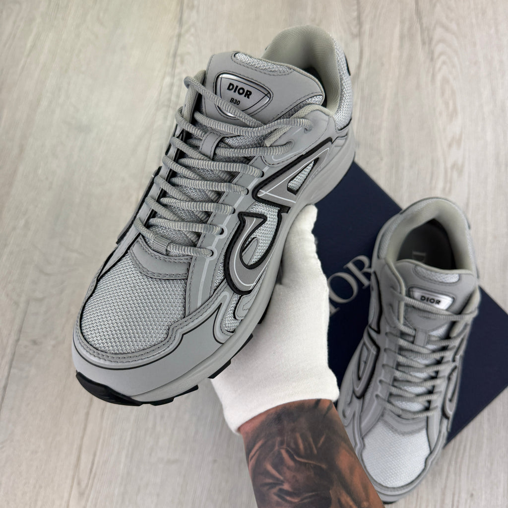 Dior B30 Men’s All Grey Trainers - 43 (Fit Uk 9)