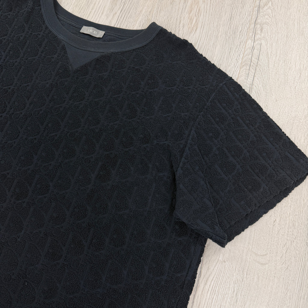 Christian Dior Men’s Navy Towel T-shirt - XL Oversized