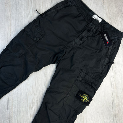 Stone Island Men’s Black Cargo Trousers
