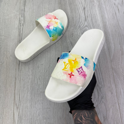 Louis Vuitton Men’s Multicolour Waterfront Mule Sliders - Uk 9