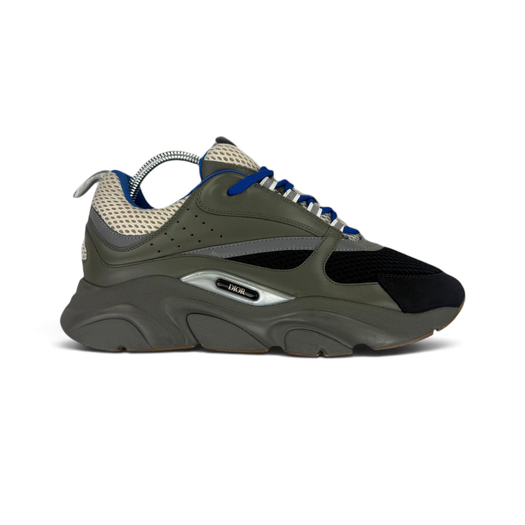 Dior B22 Men’s Khaki & Blue Trainers - 41 (Fit Uk 7)