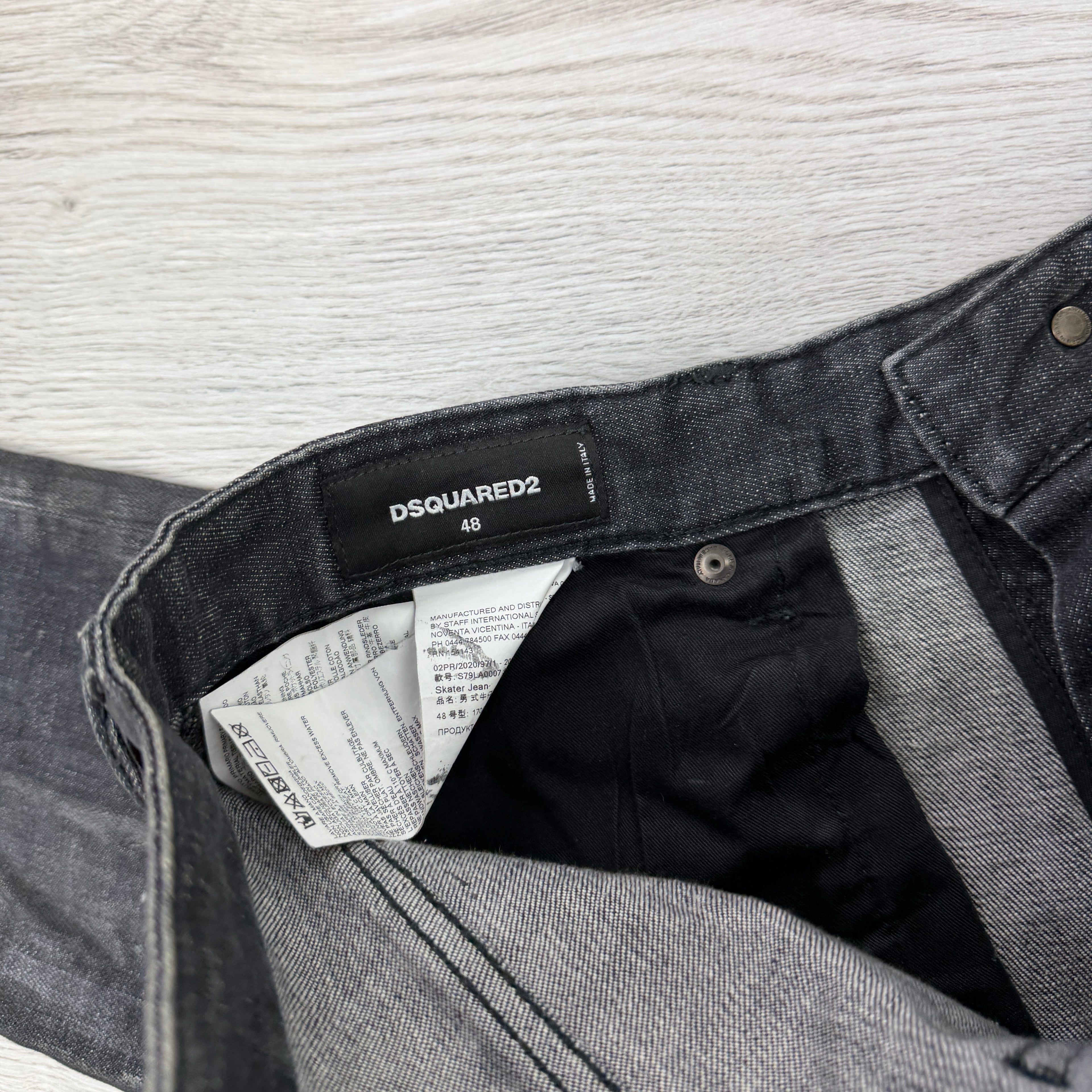 Dsquared2 Men’s Black Distressed Jeans - 48 (Uk 32)