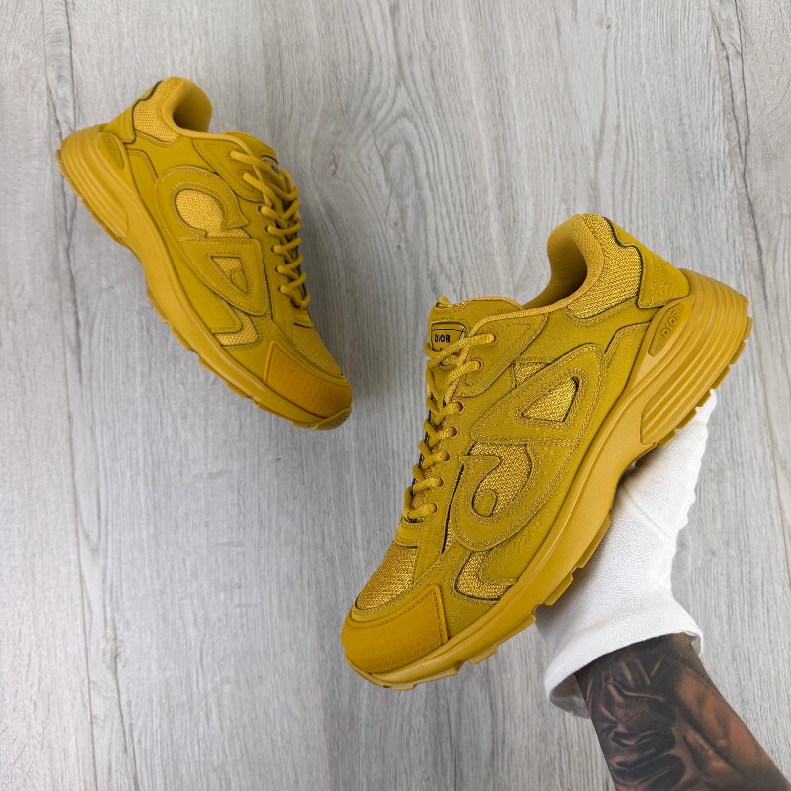 Dior x Stone Island B30 Men’s Yellow Trainers - Uk 9