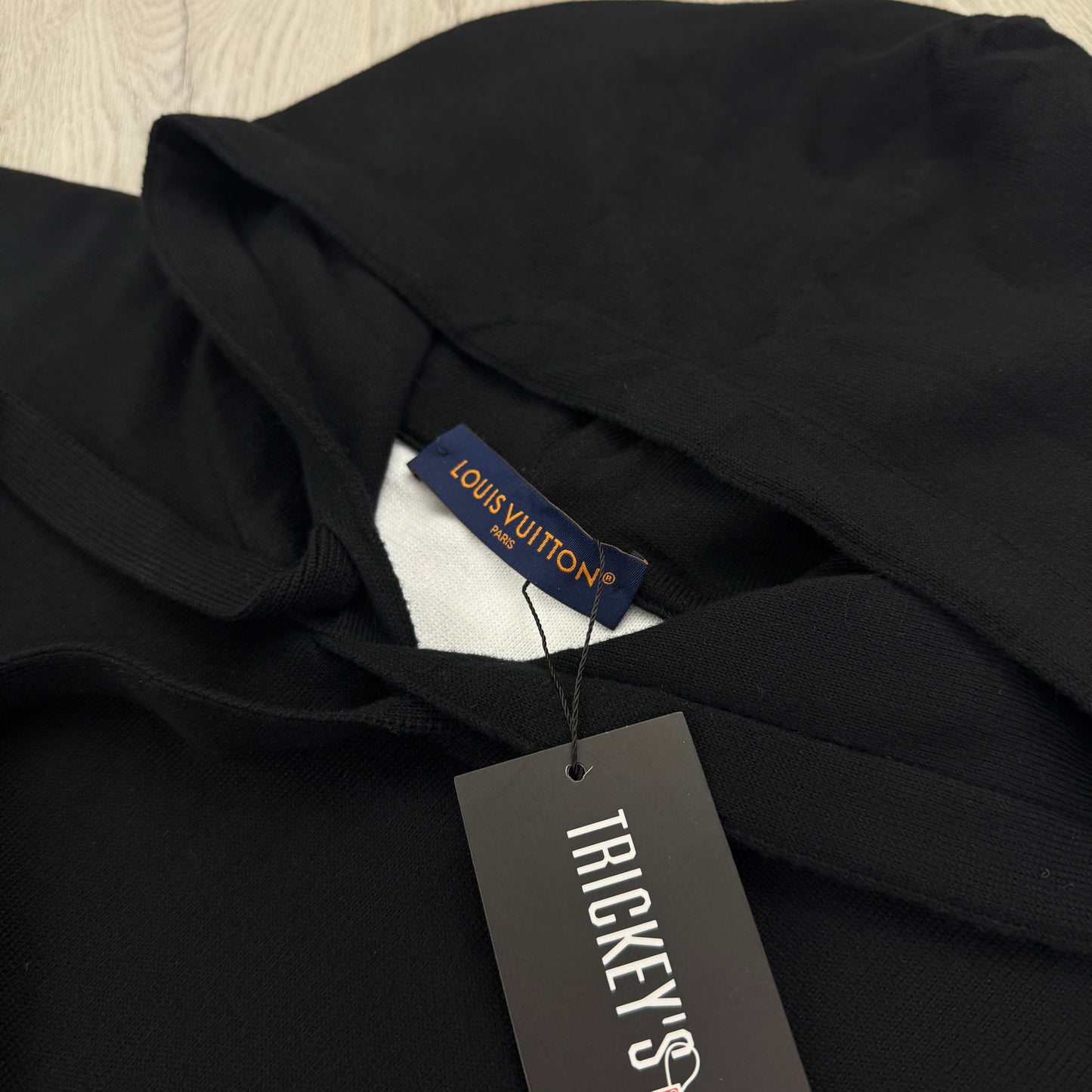 Louis Vuitton Men’s Black Monogram Gradient Pullover Hoodie - Large