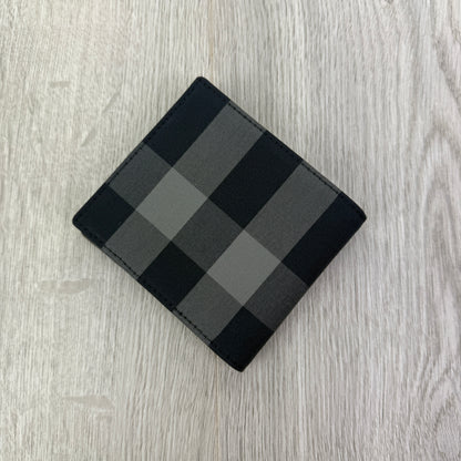 Burberry Men’s Exaggerated Check Bifold Wallet