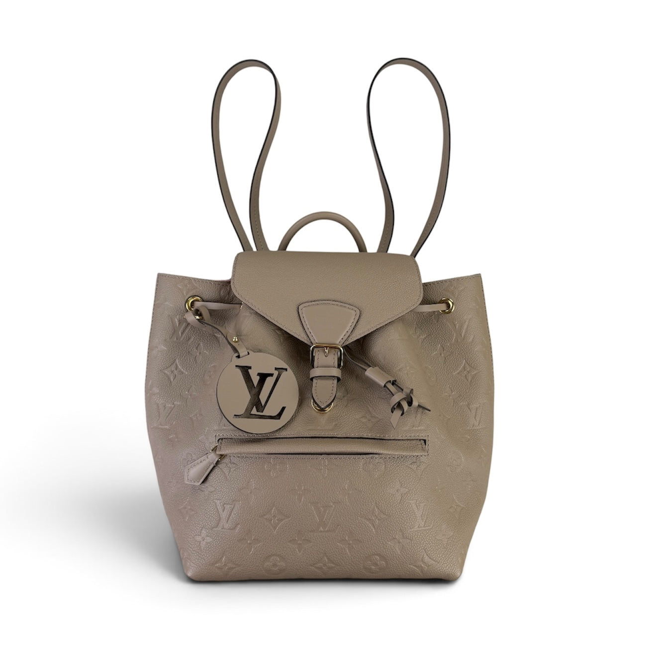 Louis Vuitton Women’s Montsouris MM in Tourtelle, Leather Backpack