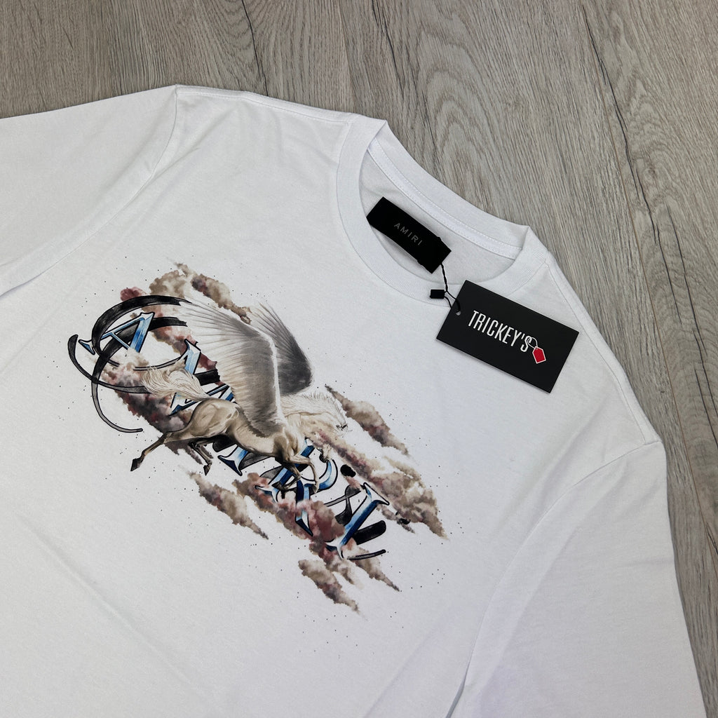 Amiri Men’s Pegasus White T-shirt