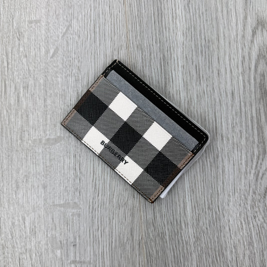 Burberry Check Dark Birch Card Case