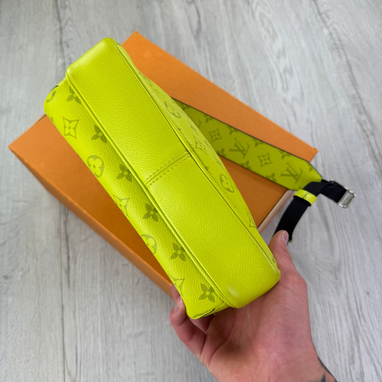 Louis Vuitton Men’s Neon Yellow Outdoor Messenger Bag