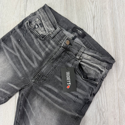 Amiri Men’s Grey Denim Black Jeans - Uk 31