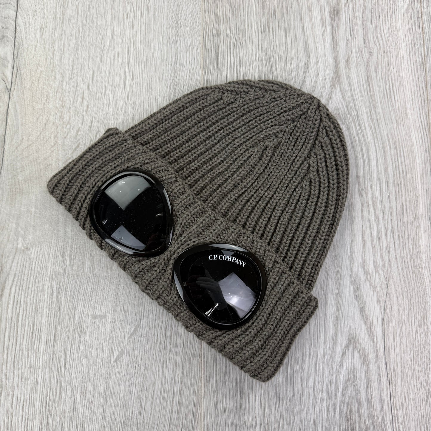 CP Company Men’s Grey Goggle Beanie