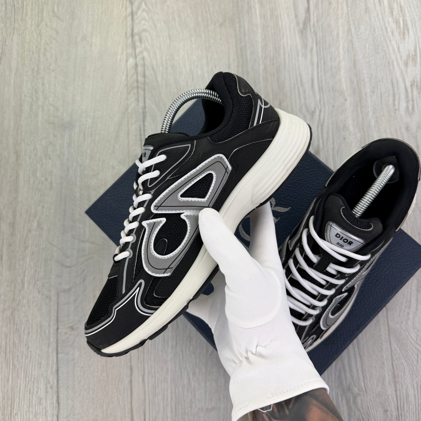 Dior B30 Men’s Black & White Trainers - 42.5 (Fit Uk 8.5)