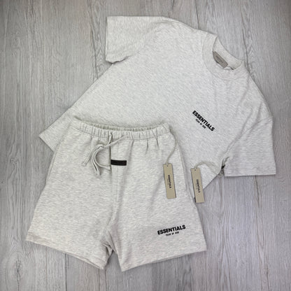 Essentials Men’s Light Oat T shirt and Short Set