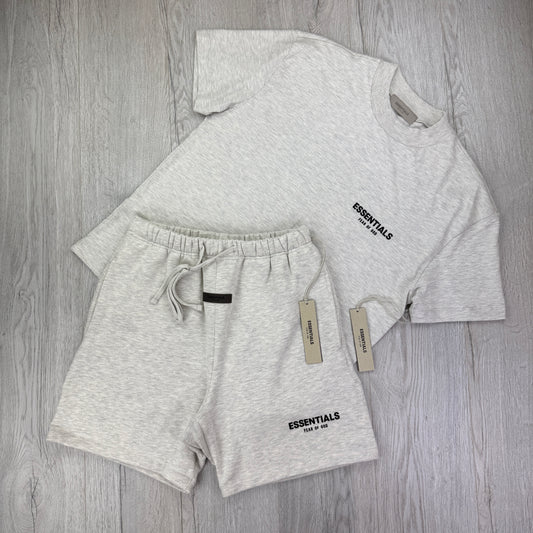 Essentials Men’s Light Oat T shirt and Short Set
