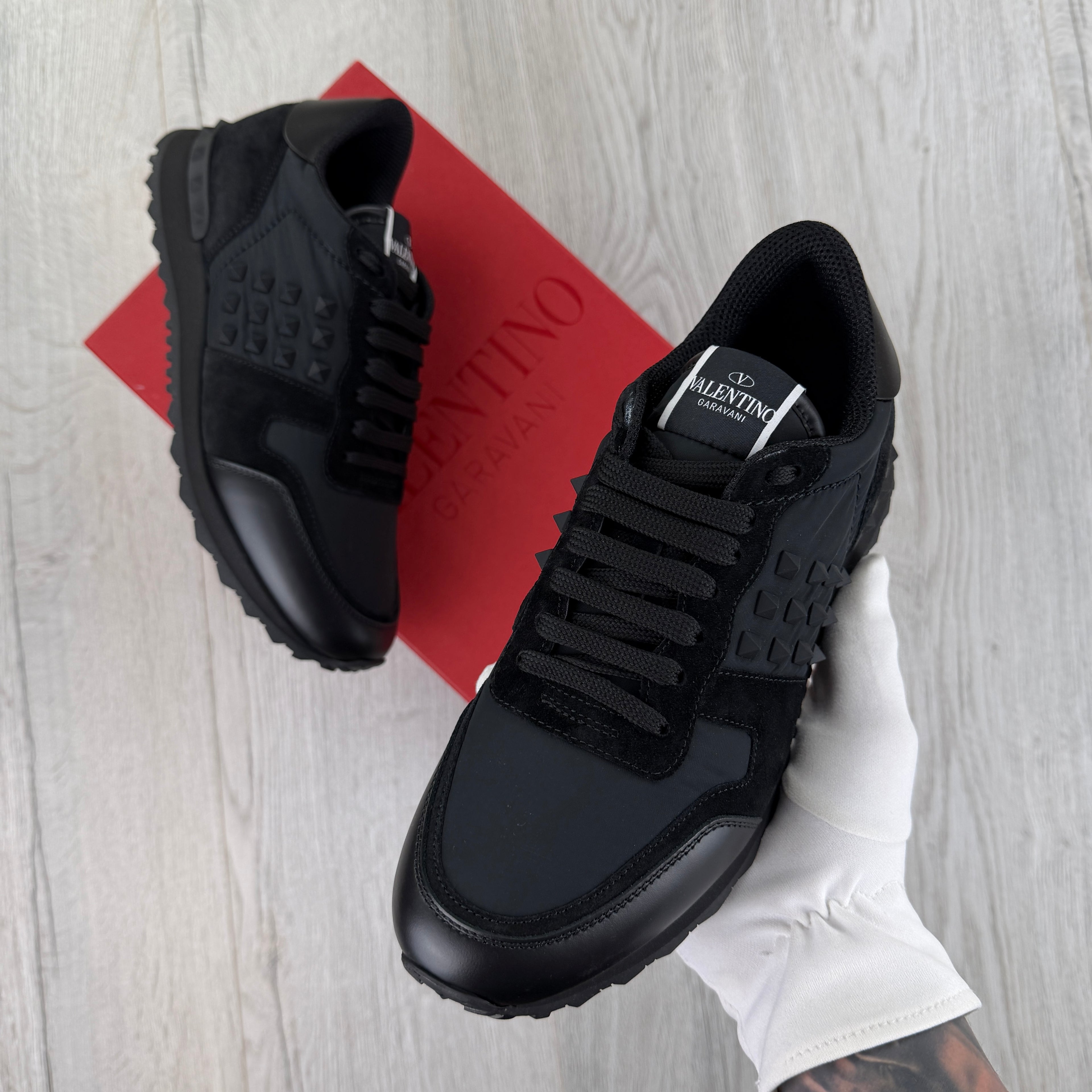 Valentino Men’s Black Rockrunner Trainers