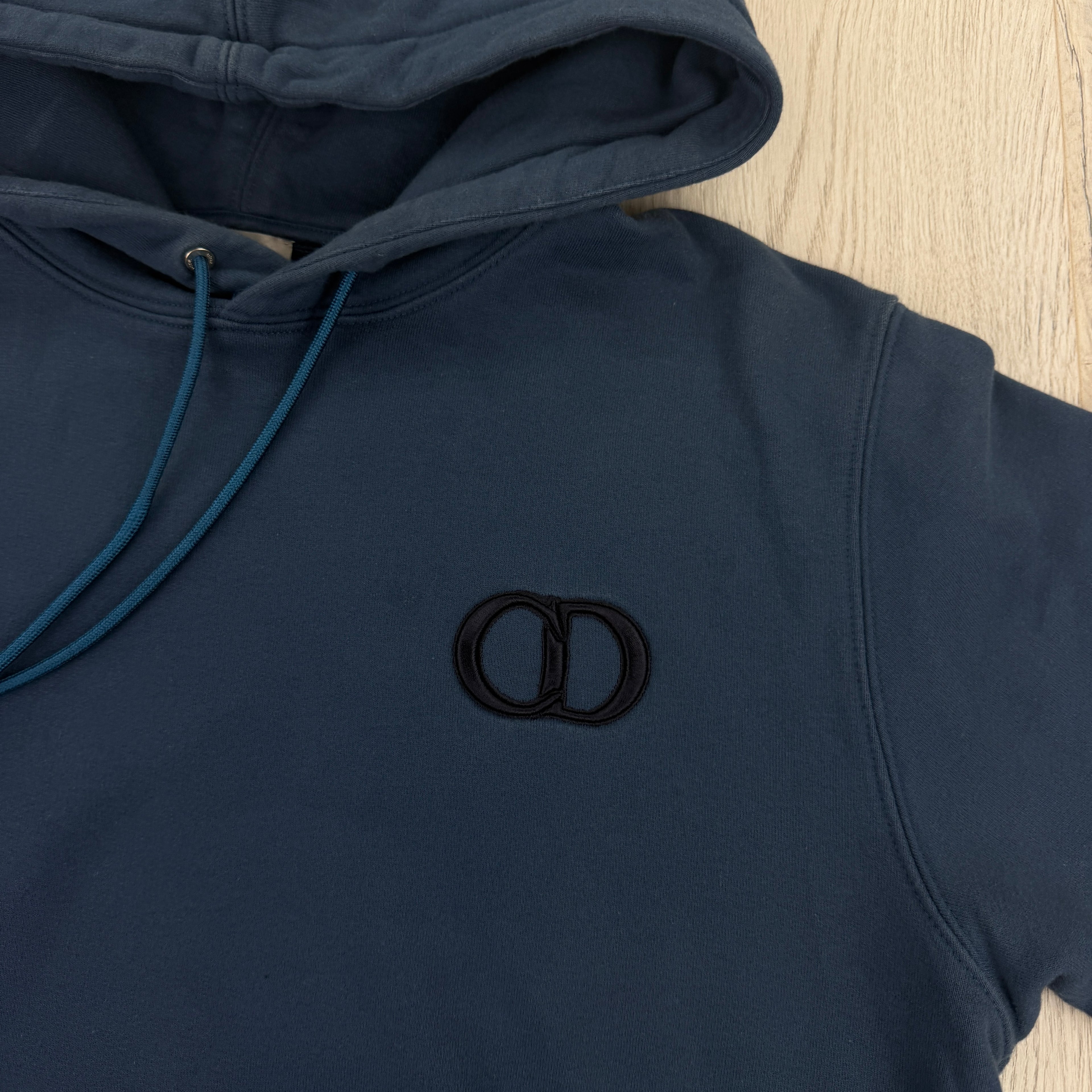 Dior Men’s Navy Pullover Hoodie - Large Slim