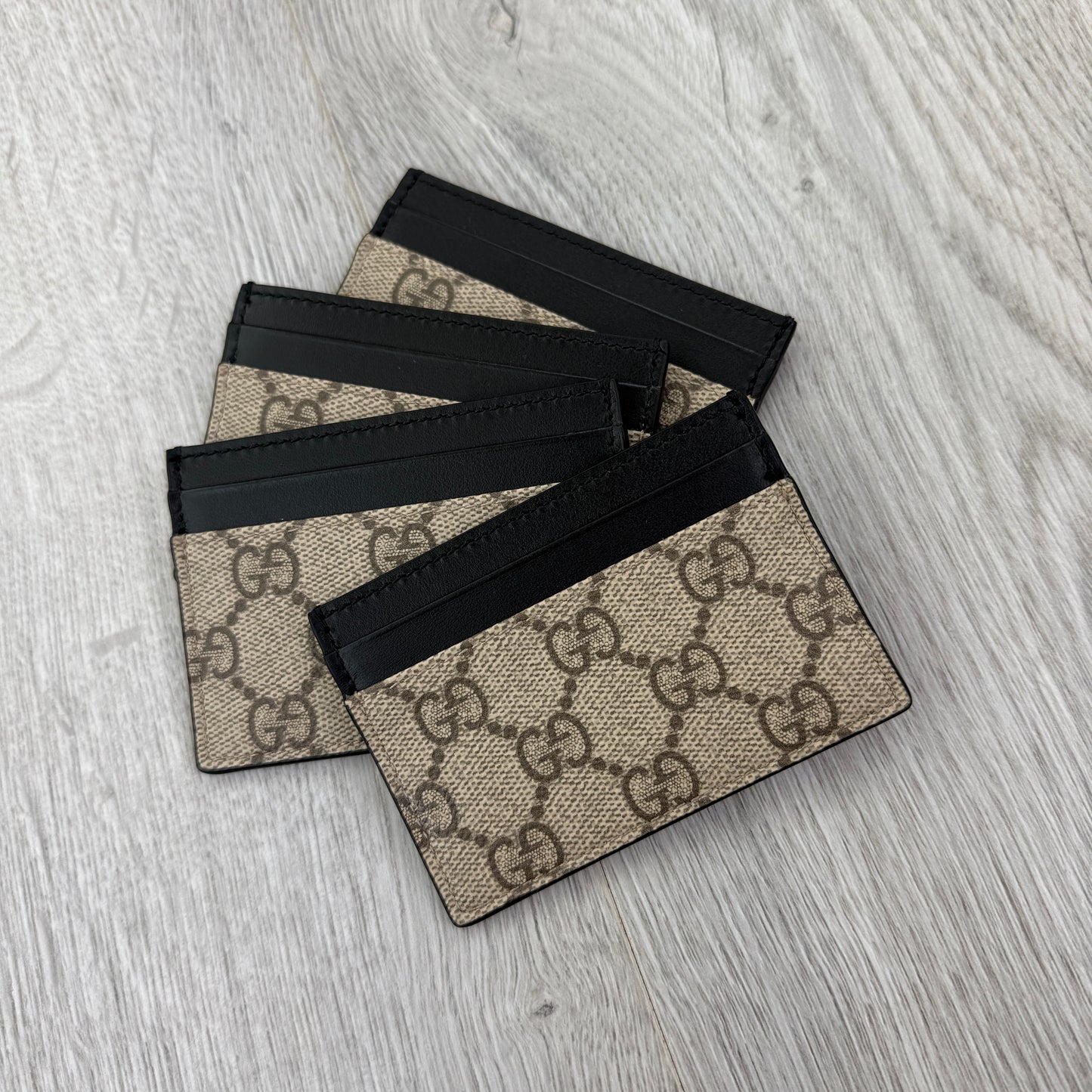 Gucci GG Interlocking Beige Card Holder