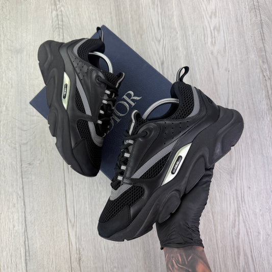 Dior B22 Men’s Triple Black Runners - 43 (Fit Uk 8.5)