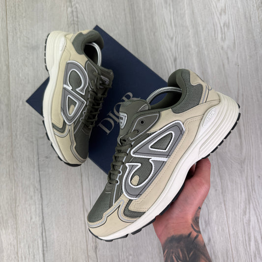 Dior B30 Men’s Khaki & Beige Mesh Trainers - 43 (Fit Uk 9)