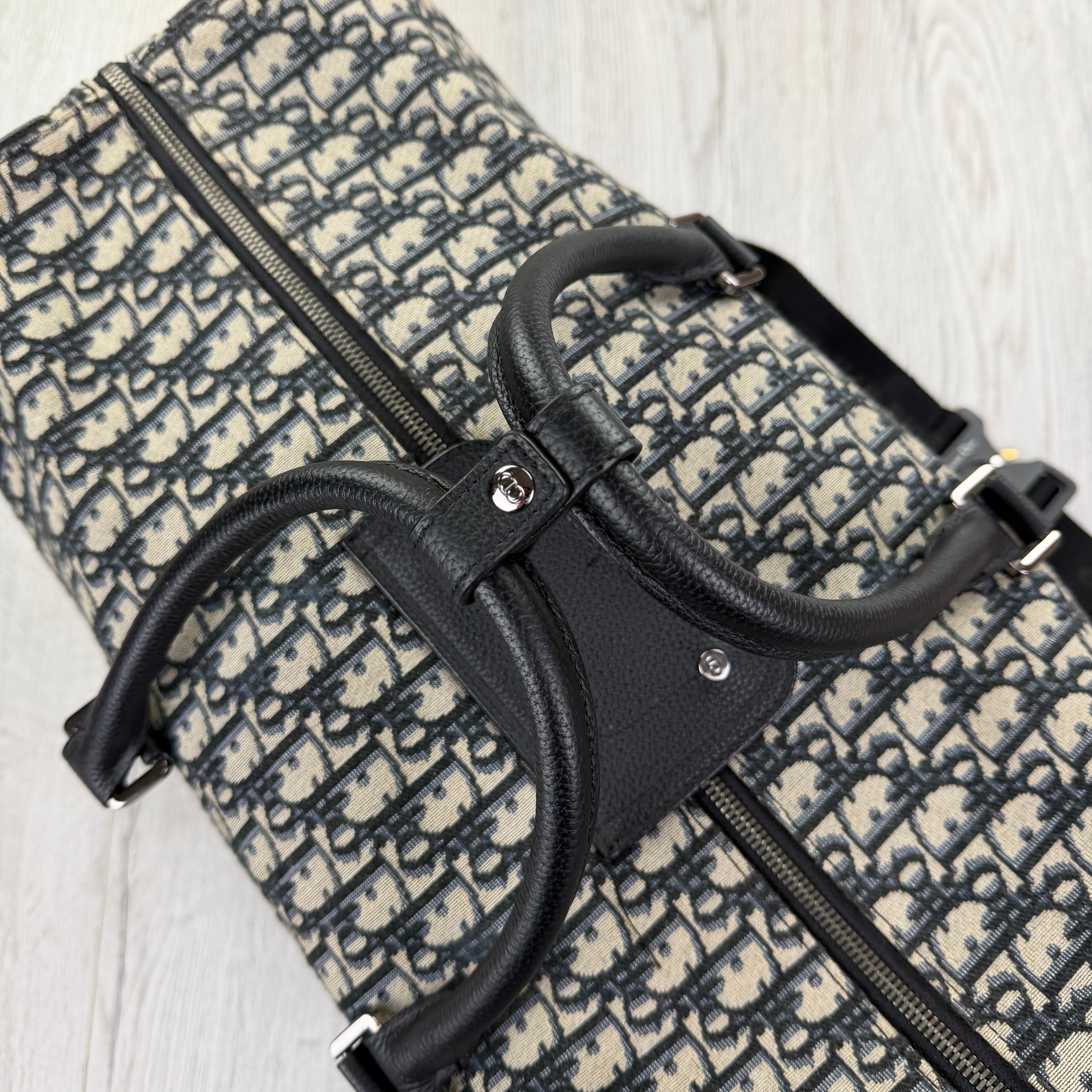 Dior Oblique Jacquard Lingo 50 Boston Bag Travel Bag