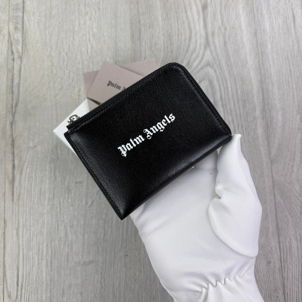 Palm Angels Black Zip-up Wallet / Purse