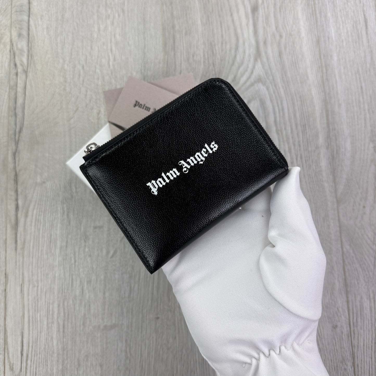 Palm Angels Black Zip-up Wallet / Purse