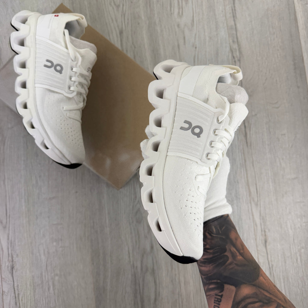 On Running Cloudswift 4 All White Trainers