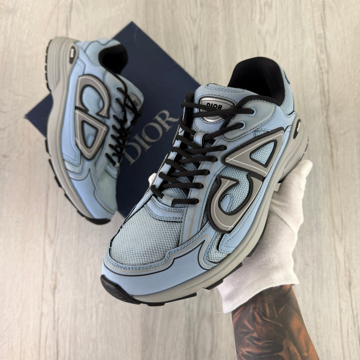 Dior B30 Men’s Baby Blue Runners - 44 (Uk 10)