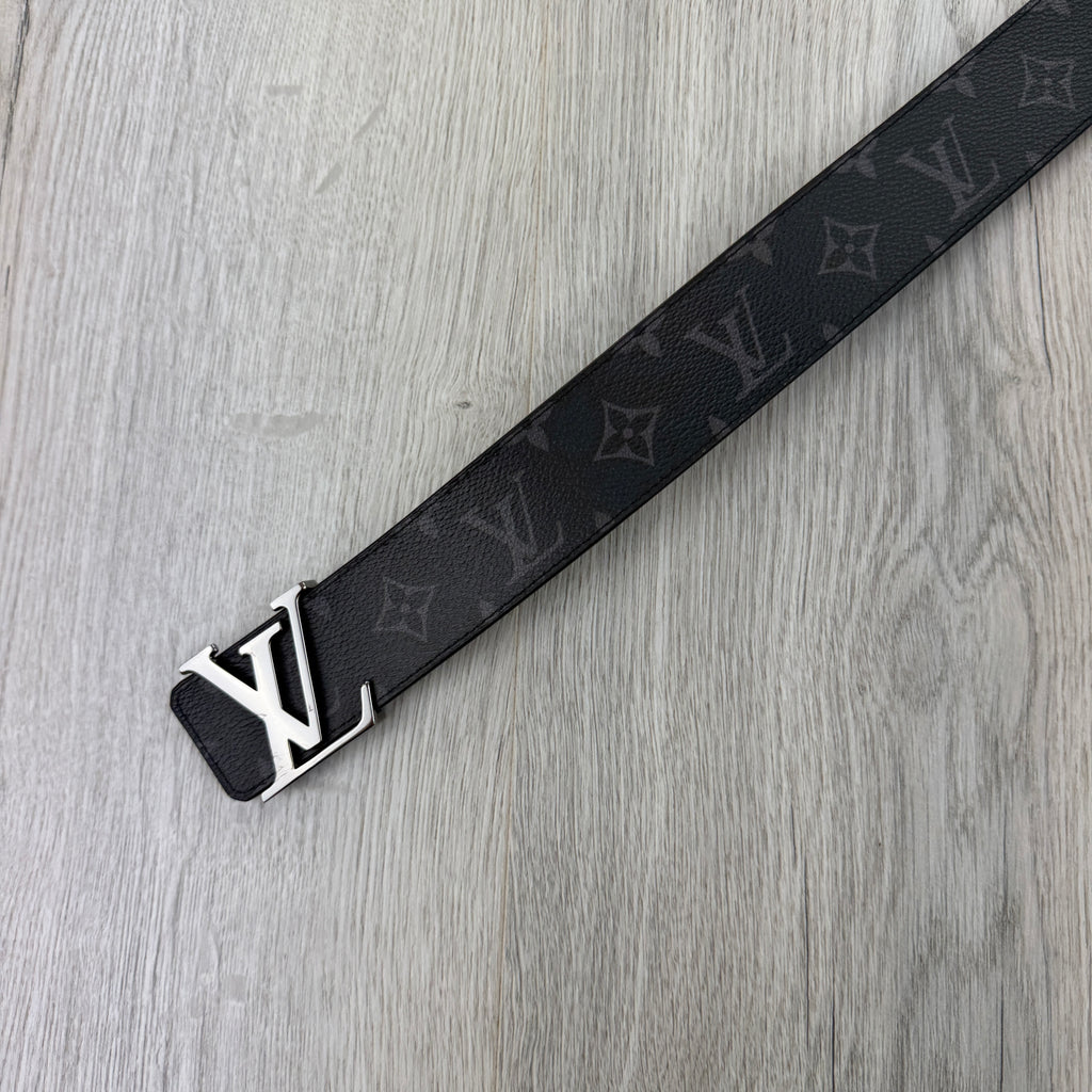 Louis Vuitton Men’s Monogram Original Belt With Silver Buckle - 100 (UK 30-36)