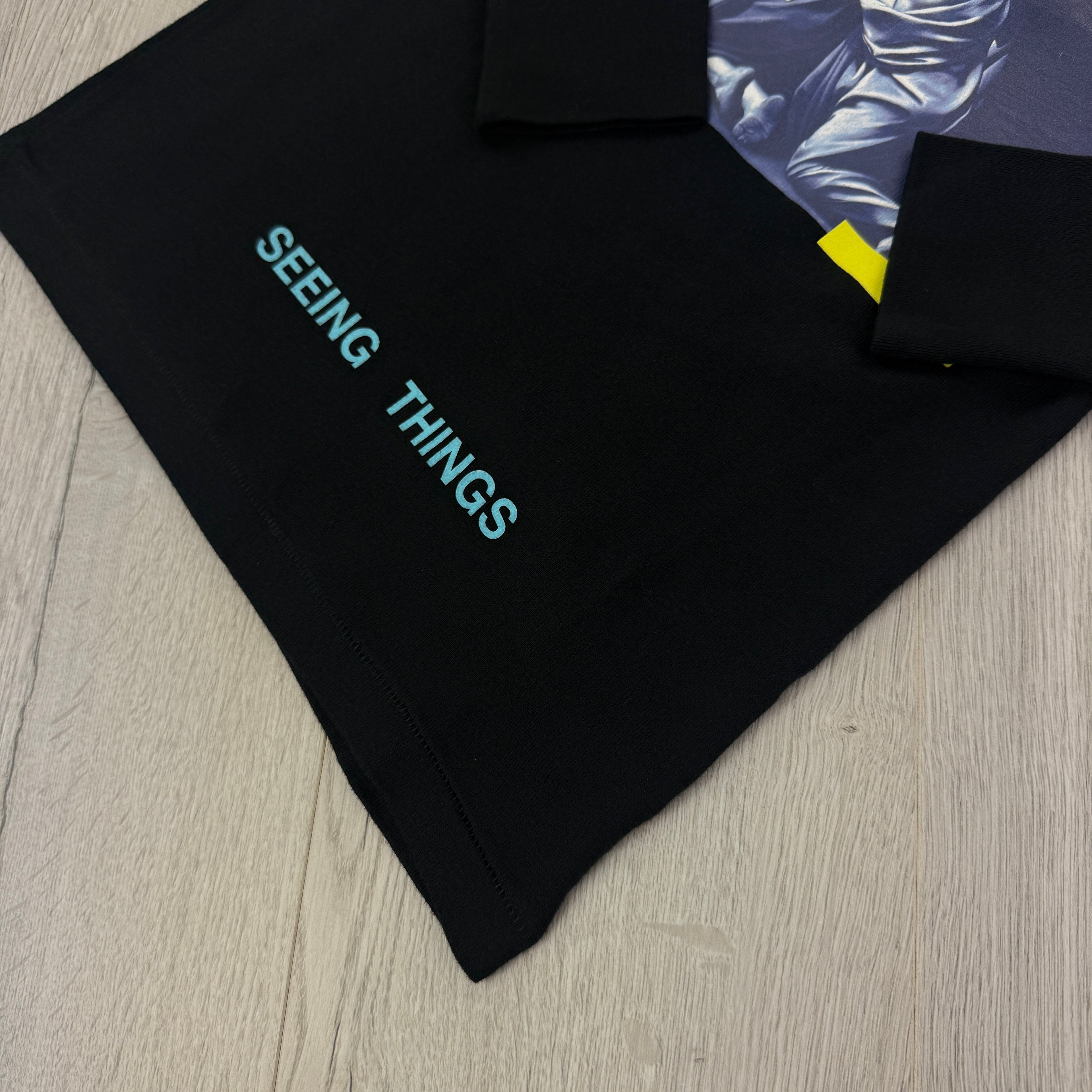Off White Men’s ‘Seeing Things’ Black Longsleeve T-shirt - XXS
