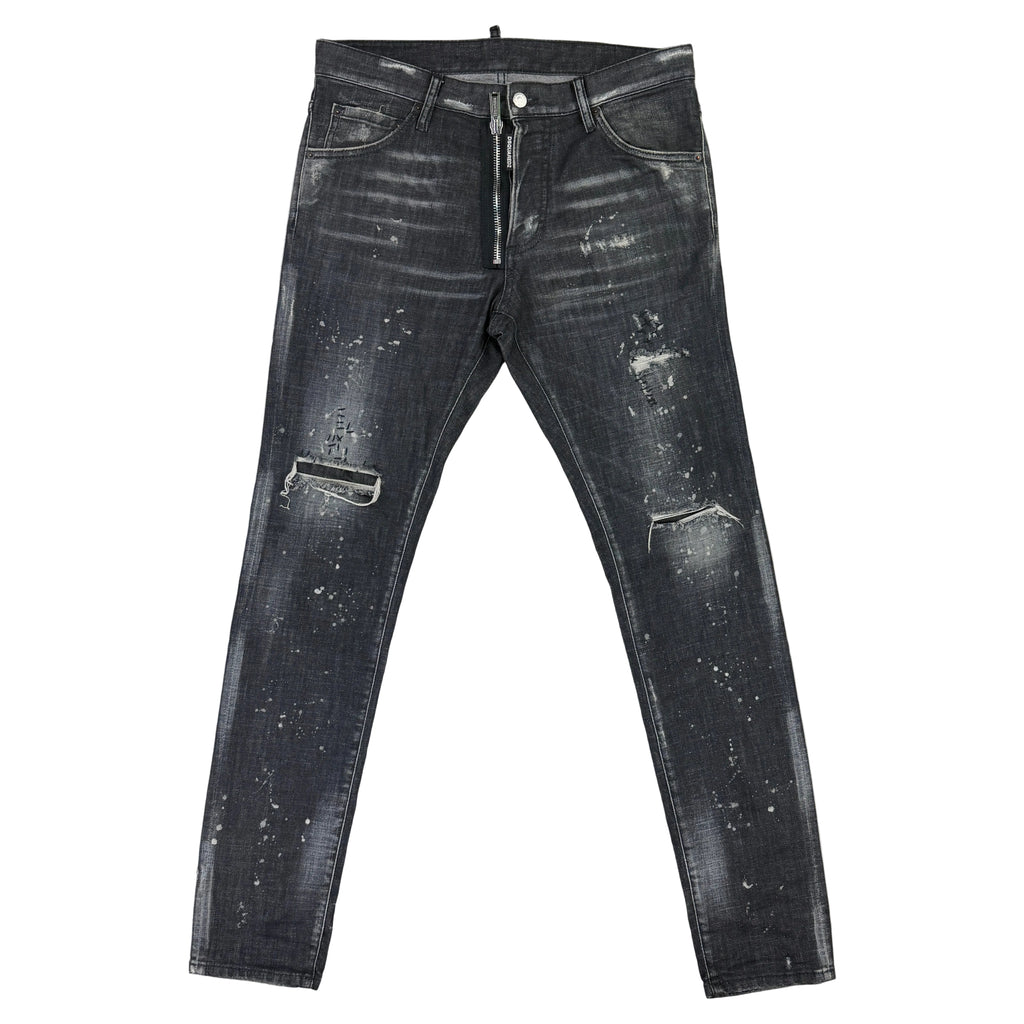 Dsquared2 Men’s Black Distressed Jeans - 48 (Uk 32)