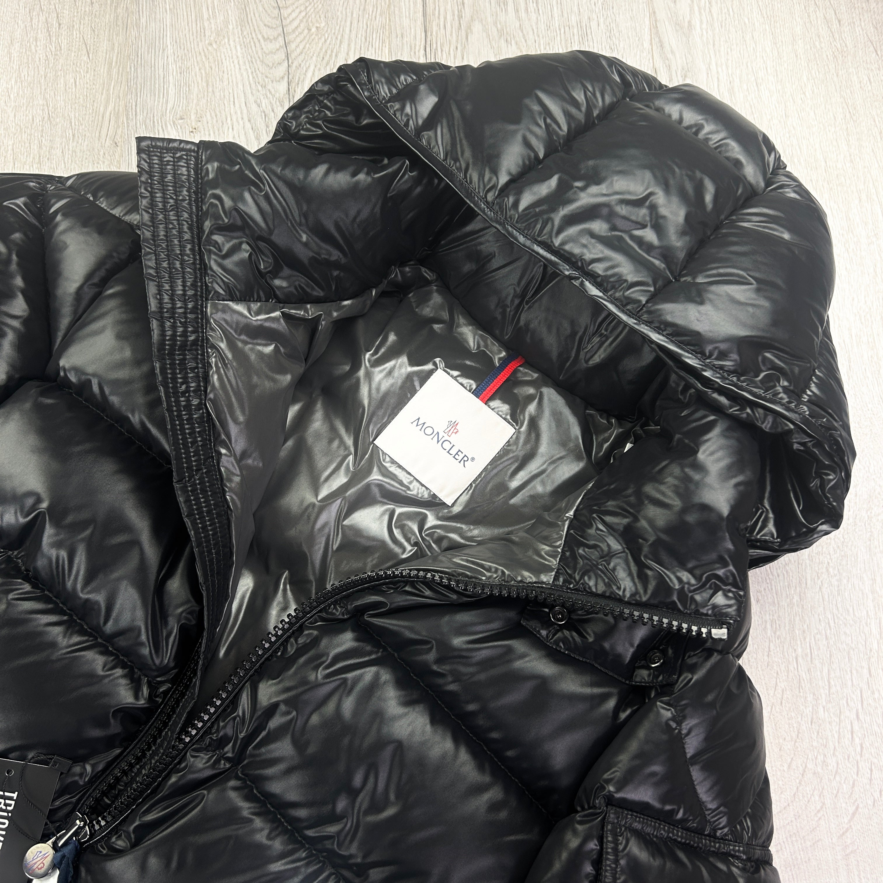 Moncler Men’s Maya Black Zip-up Down Jacket