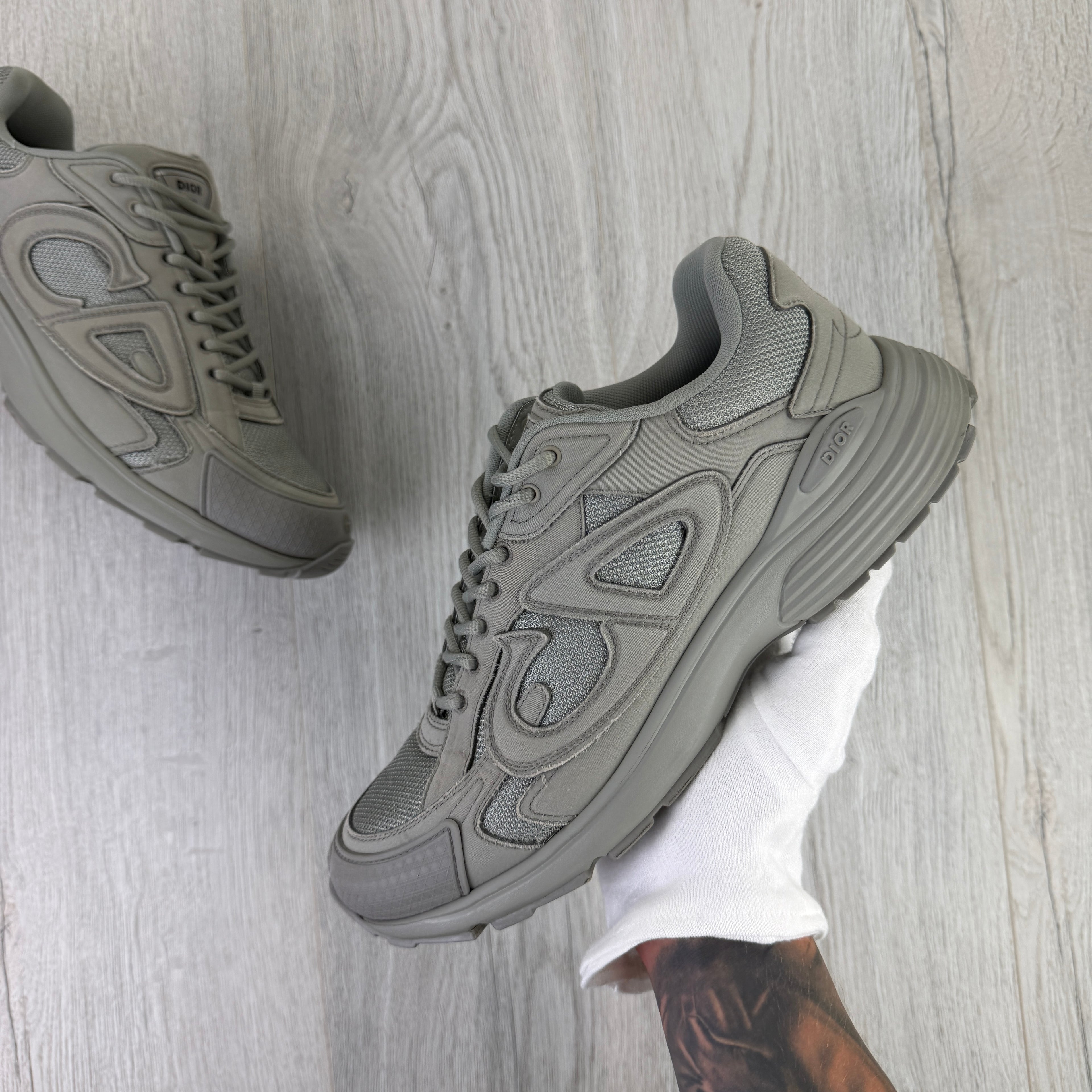 Dior x Stone Island B30 Men’s Khaki Grey Trainers - 43 (Uk 9)