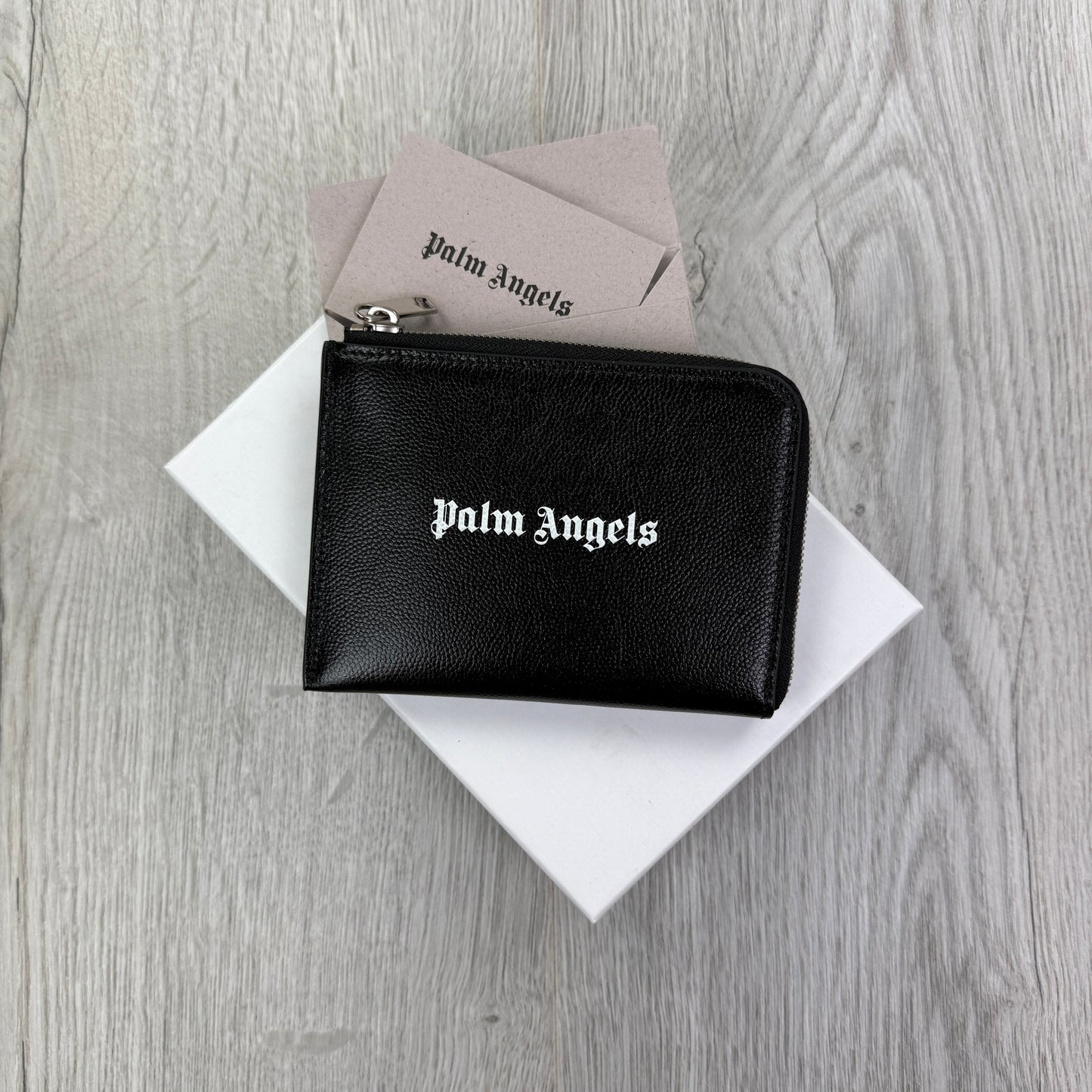 Palm Angels Black Zip-up Wallet / Purse