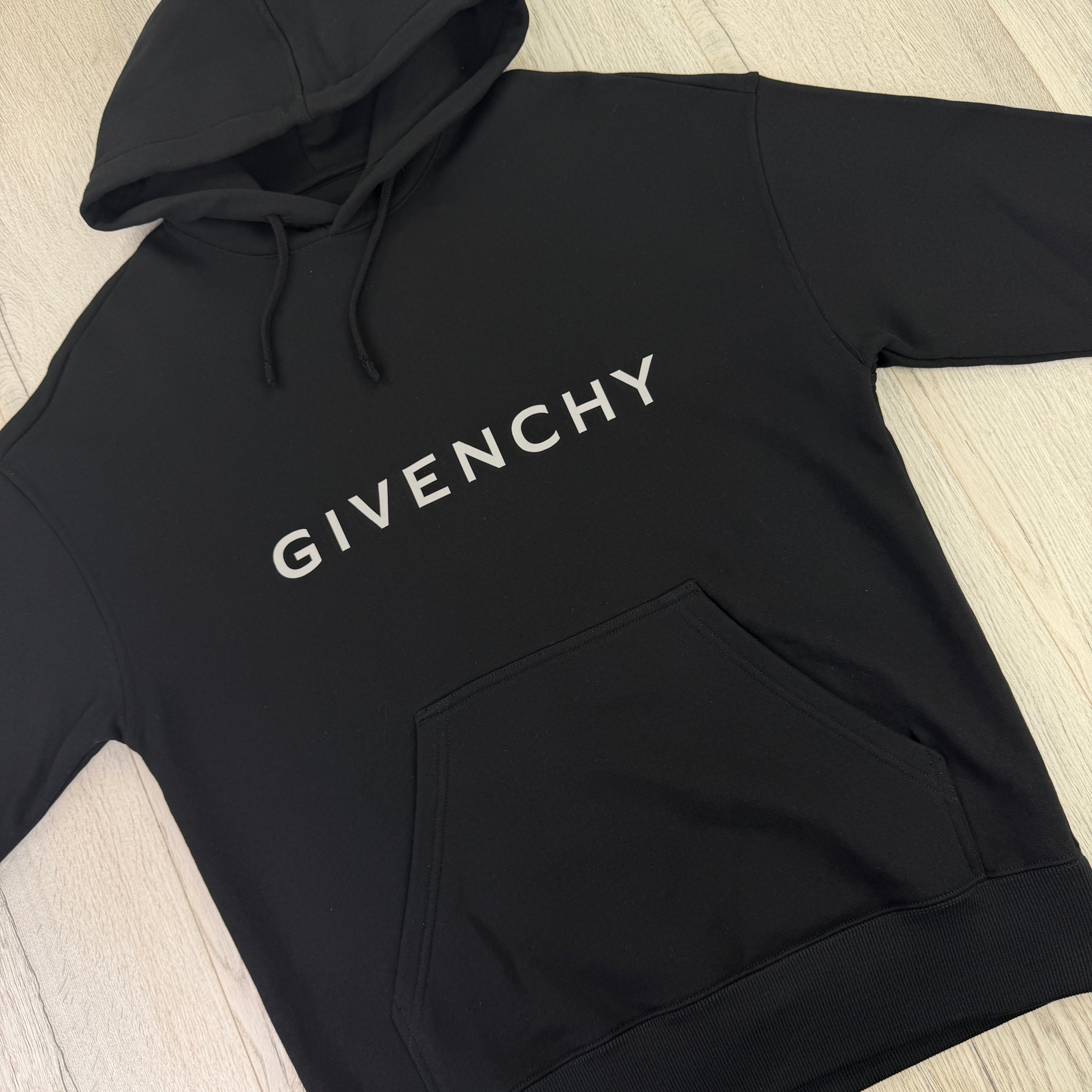 Givenchy Men’s Black Pullover Hoodie - Small (Fit Medium)