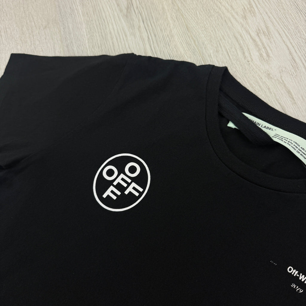 Off White Men’s Black T-shirt - Large
