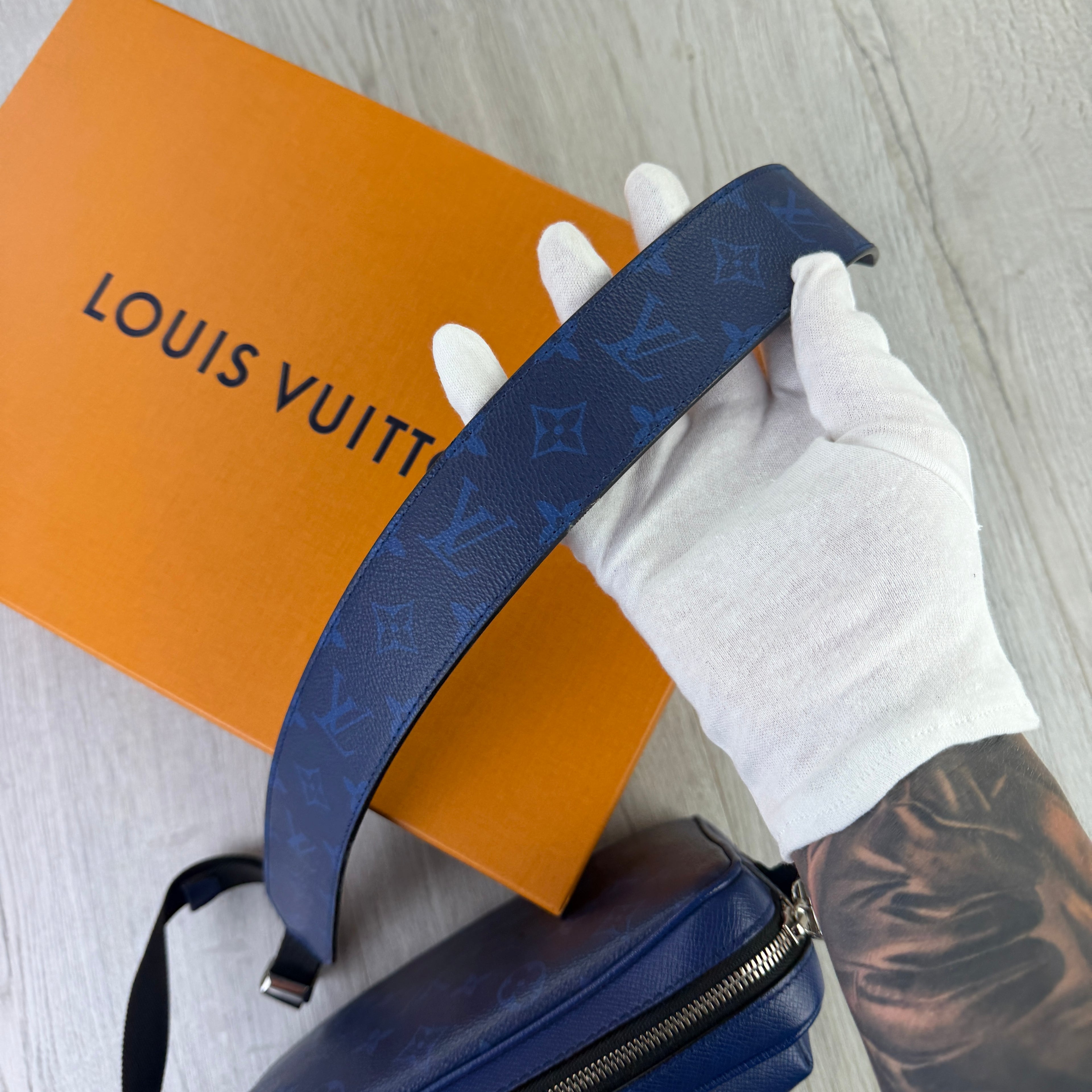 Louis Vuitton Men’s Blue Monogram Outdoor Messenger Bag