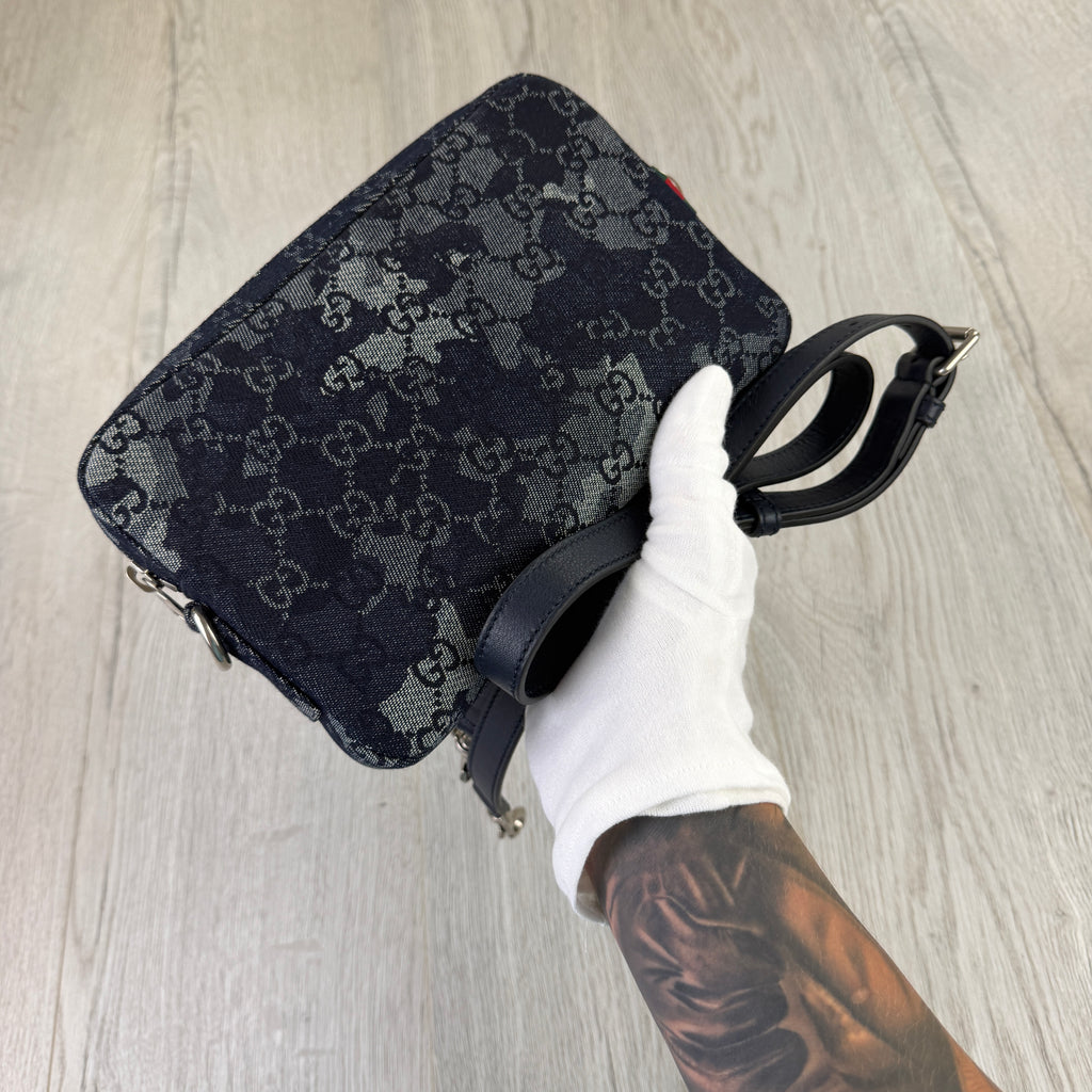 Gucci Men’s Blue Camo GG Monogram Small Side Big