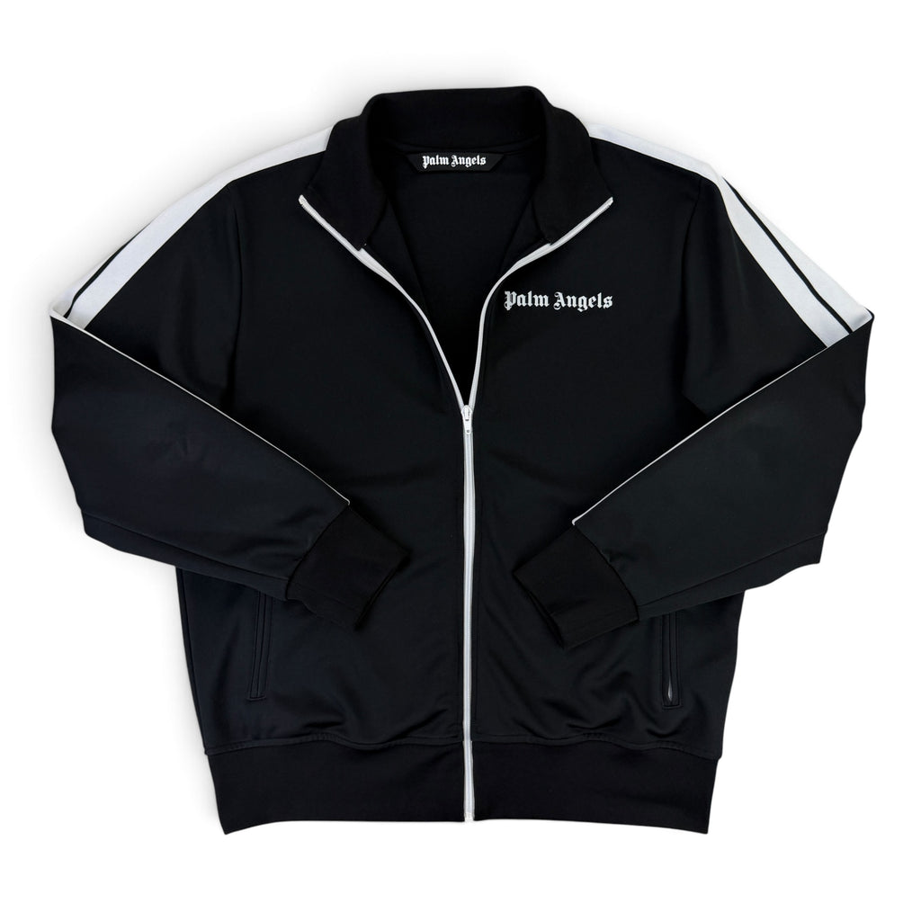 Palm Angels Men’s Zip-up Black Track Jacket - XL Slim