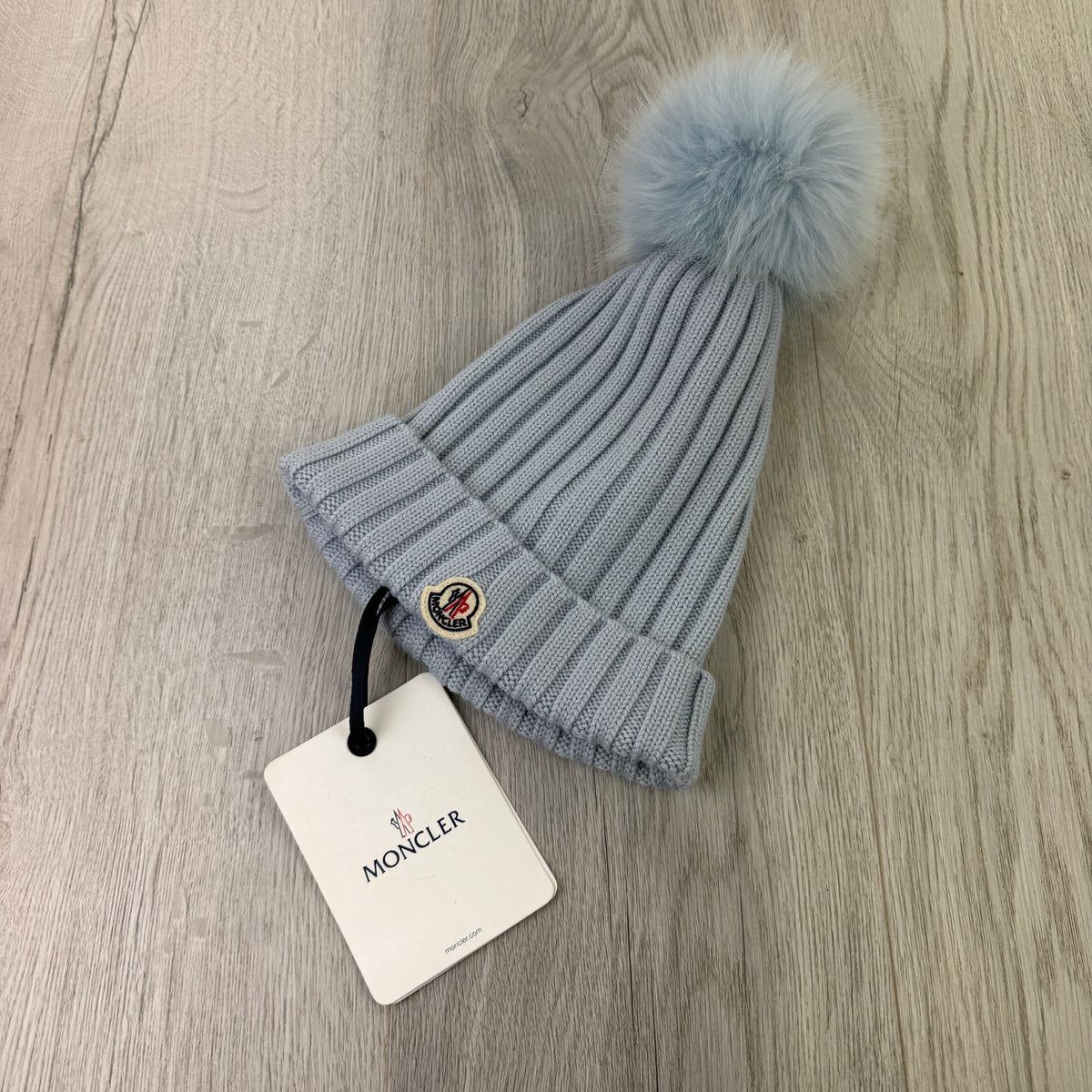 Moncler Women’s Blue Wool Beanie
