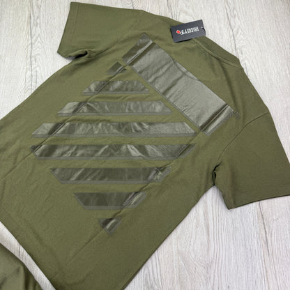 Off White Men’s Khaki T-shirt & Shorts Set - Medium