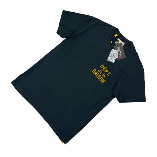 Gallery Dept Men’s French Logo Black & Yellow T-shirt