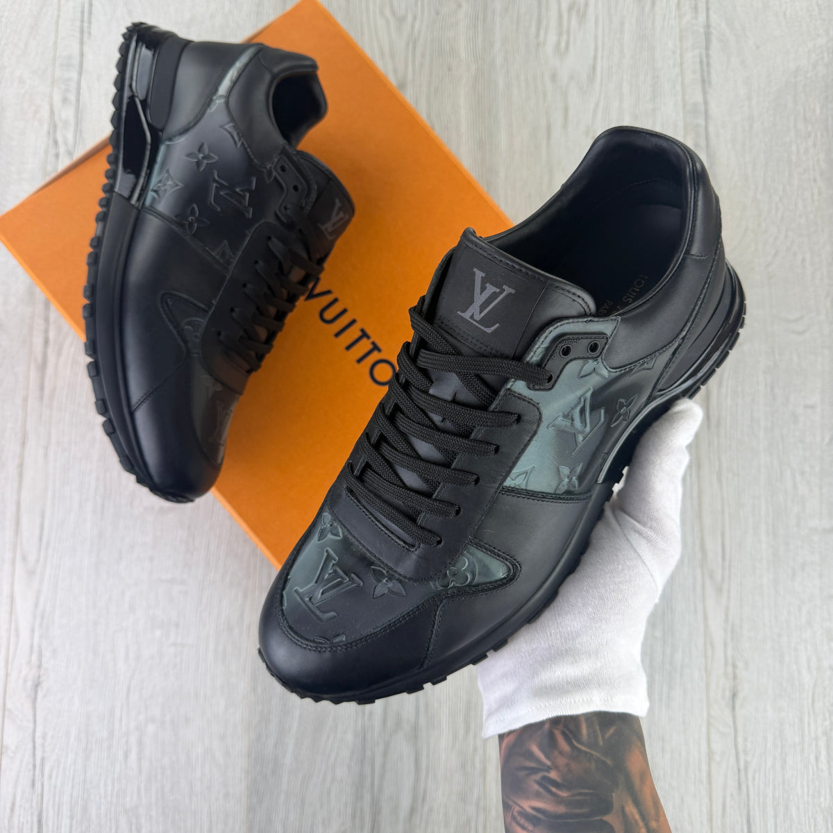 Louis Vuitton Men’s Black Run Away Trainers - Uk 9 (Fit 9.5)