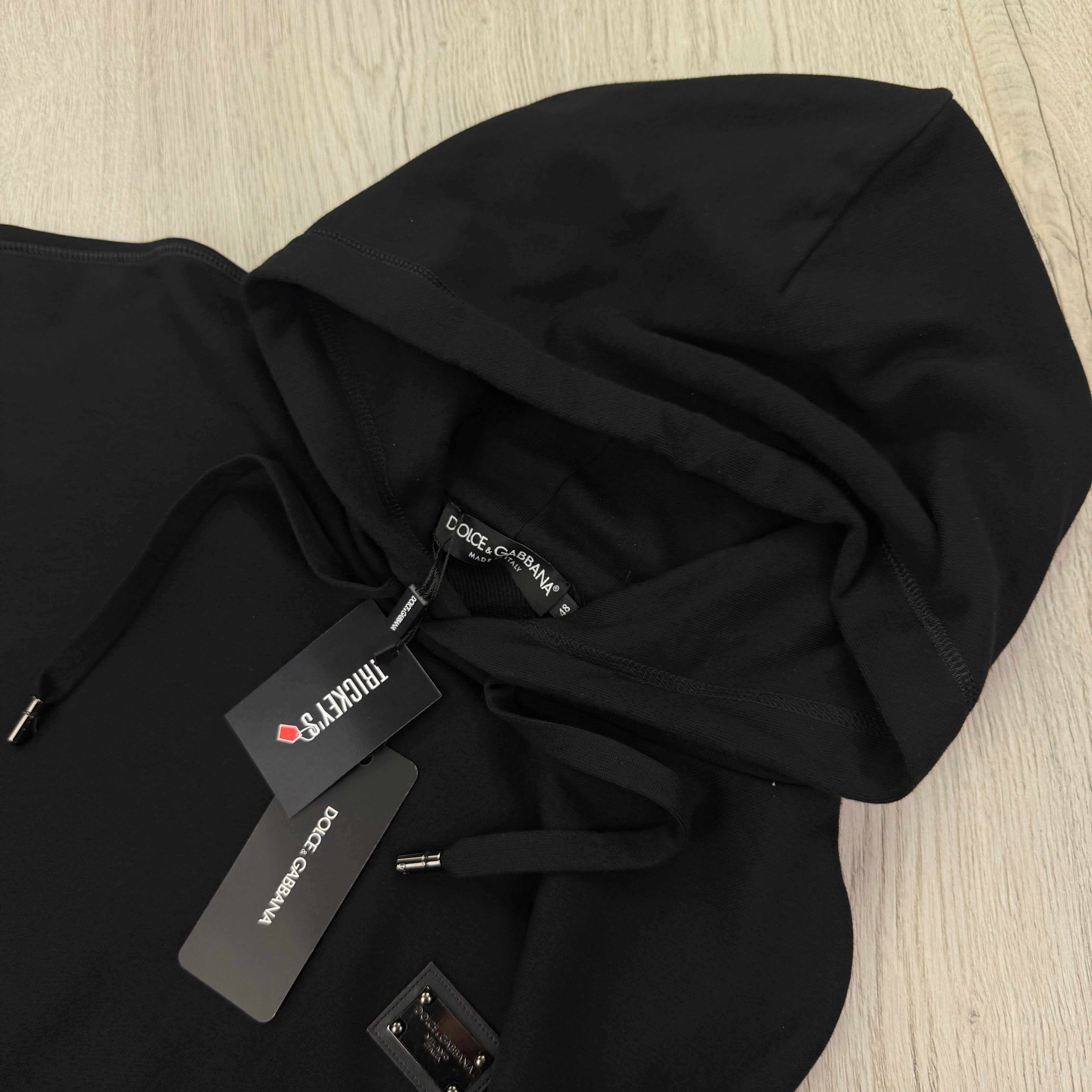 Dolce & Gabbana Men's Pullover Black Hoodie – Trickey.store